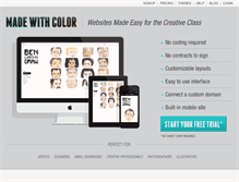 Tablet Screenshot of madewithcolor.com